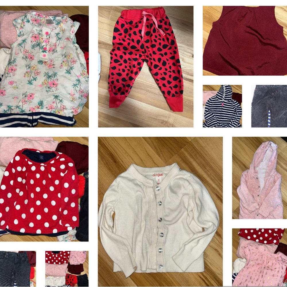 10 piece bundle 12 - 2T mixed sized bundle of Baby Gap, Carters, and Old Navy